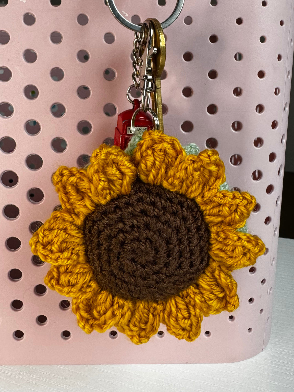 Crochet Keyring - Sunflower